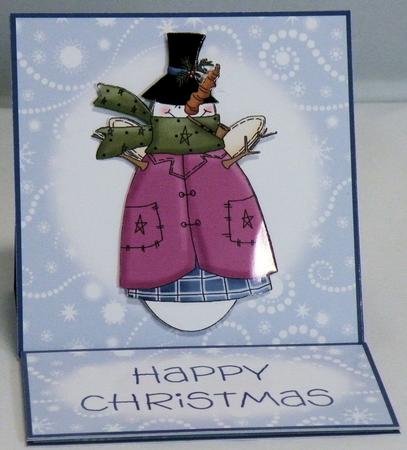 Snow Angel 5 Minute Easel Card by Hazel Pepper
