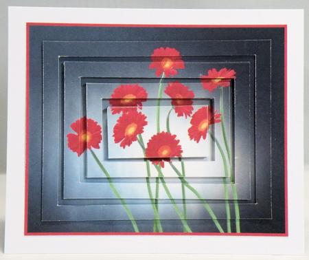 Beautiful Red Gerberas Concentric Pyramid by Hazel Pepper