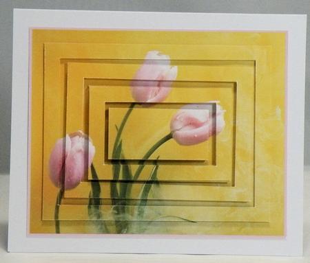 Gorgeous Pink Tulips Concentric Pyramid by Hazel Pepper