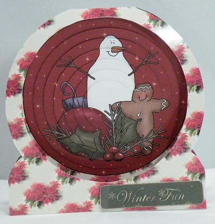 Snowman and Ginger Man Circle Pyramid by Hazel Pepper