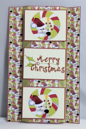 Christmas Santa 3 Panel Foldback by Hazel Pepper