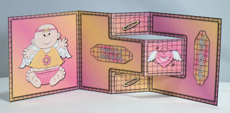 Little Angel Girl T-step Tri Fold by Hazel Pepper