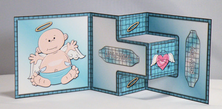 Little Angel Boy T-step Tri Fold by Hazel Pepper