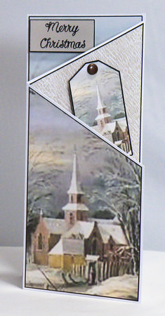 Christmas Church Cascade by Hazel Pepper
