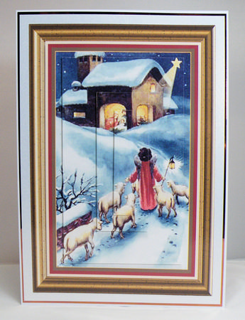 Vintage Christmas Jesus is Born A4 Pyramid Kit by Hazel Pepper