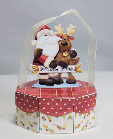 Christmas Boxes - Santa and Reindeer by Hazel Pepper