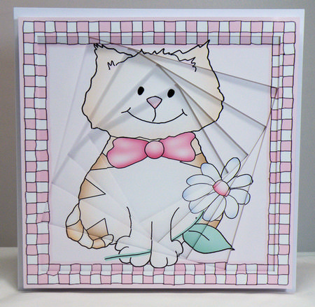 8 x 8 Cute Cat Twisted Tunnel Card Kit by Hazel Pepper