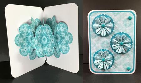 Pop-flower Card Kit - Aqua Lace by Hazel Pepper