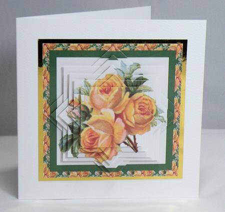 Yellow Roses Star Pyramid by Hazel Pepper