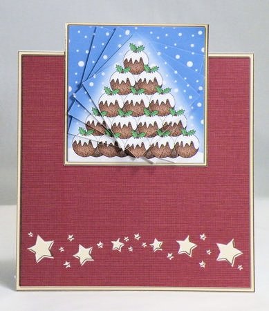 Xmas Pudding Tree Easy Over the Edge N Spiral Pyramidl by Hazel Pepper