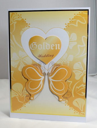 Butterflies Golden Wedding Anniversary by Hazel Pepper