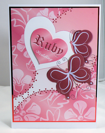 Butterflies Ruby Wedding Anniversary by Hazel Pepper
