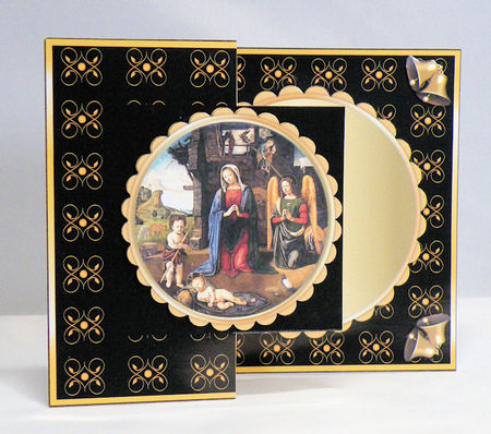 Nativity Fold Back in Black by Hazel Pepper