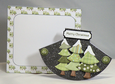 Christmas Triple Tree Rocker Card Kit by Hazel Pepper