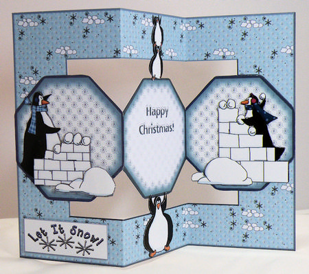 Christmas Penguins Step by Step for Panel Trifold - Sheet 2 by Hazel Pepper