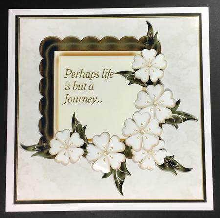 8x8 Sympathy White Flowers 1 - Mini Kit by Hazel Pepper