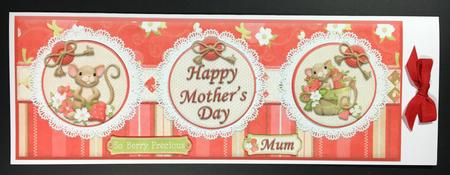 Mother's Day,birthday or Thank You Dl Card Front by Hazel Pepper