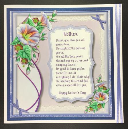 Beautiful Mother's Day Card with Verse by Hazel Pepper