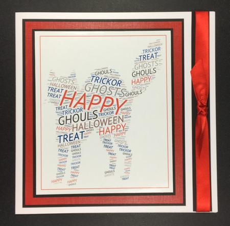 Halloween Cat Word Art by Hazel Pepper