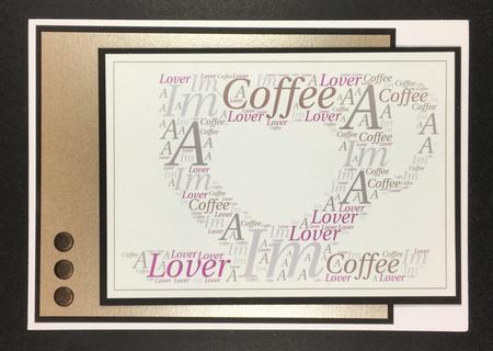 Im a Coffee Lover With A Heart  Word Art by Hazel Pepper