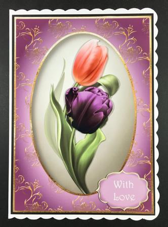 Pink & Purple Tulips by Hazel Pepper