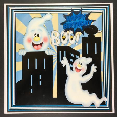 I Aint Afraid of No Ghosts!, Ghost City 8x8 by Hazel Pepper