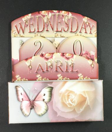Perpetula Calendar Flower Roses 114 by Hazel Pepper