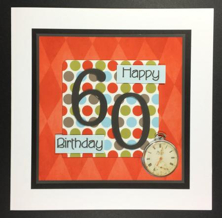 Male Polka - 60th Birthday Card by Hazel Pepper
