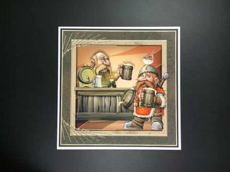 8x8 Another Round Viking Drinking Card Topper by Hazel Pepper