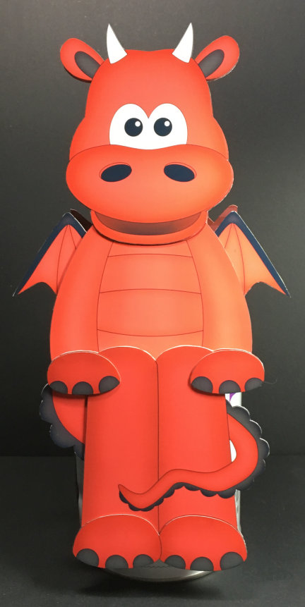 3D on the Shelf Card Kit - Little Friendly Dragon Titan by Hazel Pepper