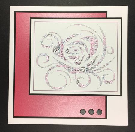 Especially for You Deco Style Rose Word Art by Hazel Pepper