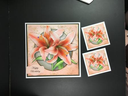Beautiful Pink Lilies by Hazel Pepper