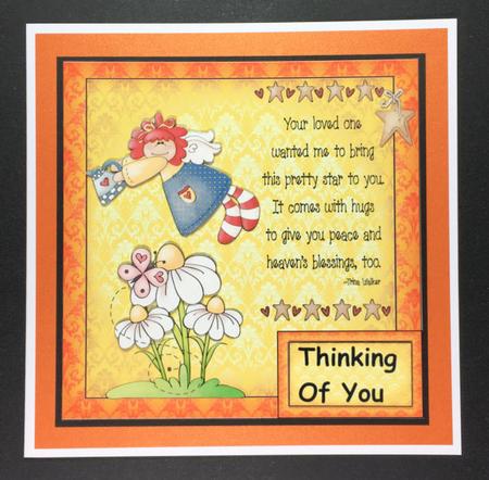 Heavens Blessings Card Front 1 by Hazel Pepper