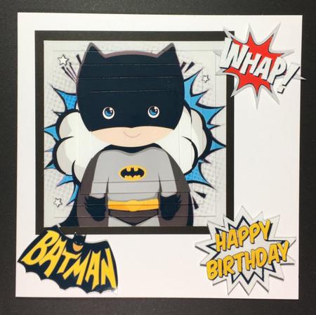 Super Hero Batman Silver Pyramids by Hazel Pepper