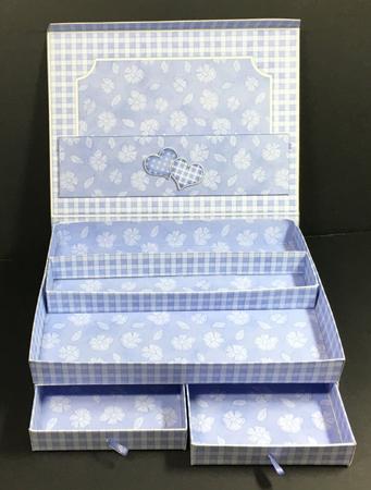 3D Pretty Gingham and Flowers Top Drawer Gift Set Kit by Hazel Pepper