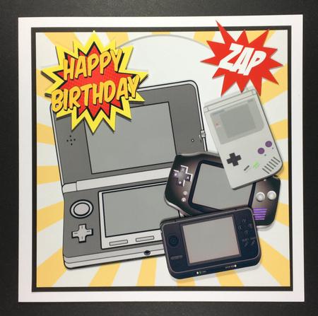Boys Toys Games Console and Gadgets 8x8 Mini Kit by Hazel Pepper