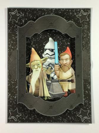 Gnome Wars (star Wars) Push to Beau Window Card Kit by Hazel Pepper