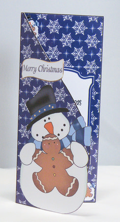 Snowman with Gingergread Teardrop by Hazel Pepper