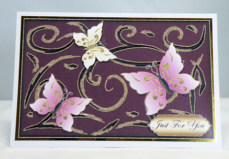 Butterfly Dream Card Front / Topper 1 by Hazel Pepper
