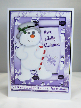 Purple Snowman by Hazel Pepper