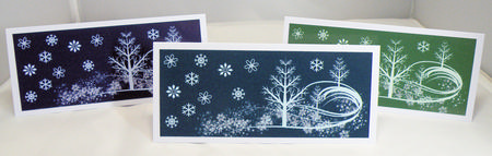 Dl Xmas Scene Toppers by Hazel Pepper