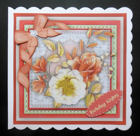 Stunning Pink Vintage Roses by Hazel Sumner