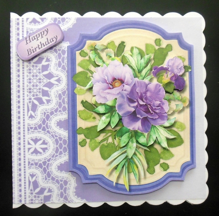 Lilac Rose Topper, With Verse by Hazel Sumner