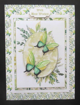 LEAFY BUTTERFLY CARD by Hazel Sumner