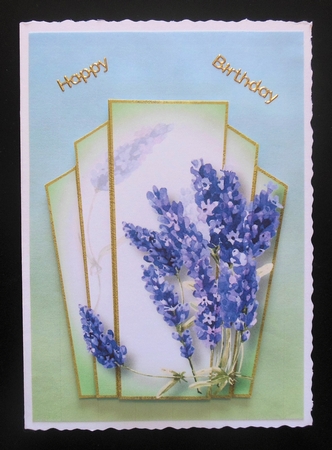 Art Deco Watercolour Stacker - Lavender by Hazel Sumner