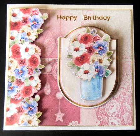 Happy Birthday say it with flowers by Hazel Sumner