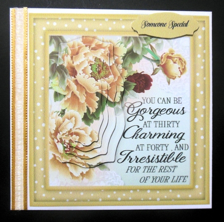 4, Lovely Floral Pyramid Cards  by Hazel Sumner