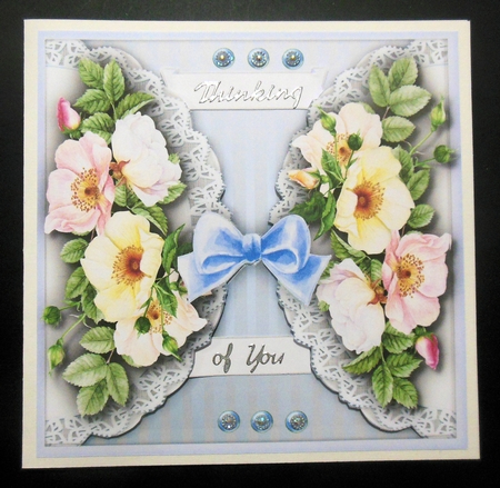 Beautiful Double Lace and Roses 2 by Hazel Sumner