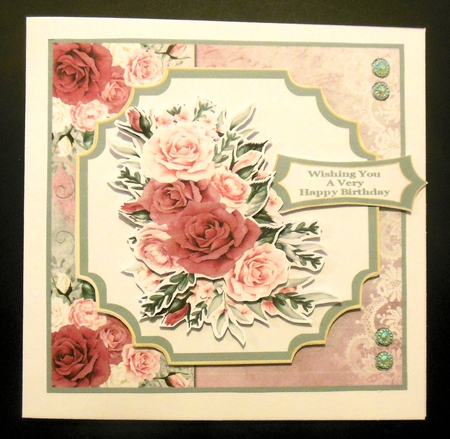 Beautiful Roses For Your Birthday - 7x7 Mini Kit by Hazel Sumner