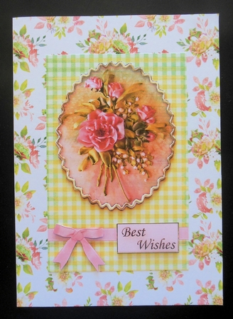 A4 Paper Fairy Garden 5 Yellow/Green/Pink Watercolour Floral by Hazel Sumner